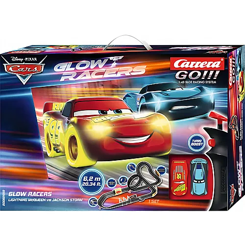 Carrera Go! Disney Cars Glow Racers (6,2m)