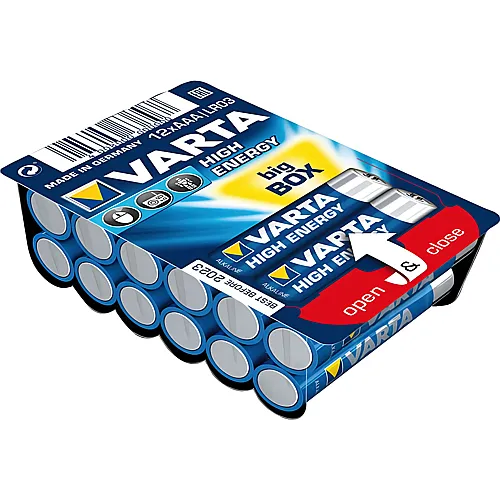 Varta AAA/LR6 12x High Energy Alkaline Batterien