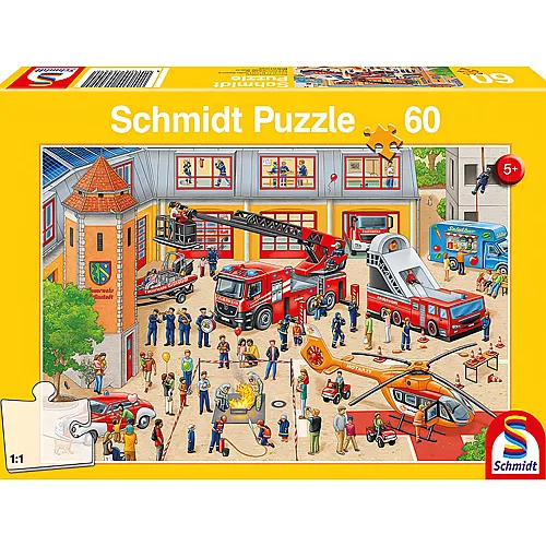 Schmidt Puzzle Feuerwehrstation (60Teile)