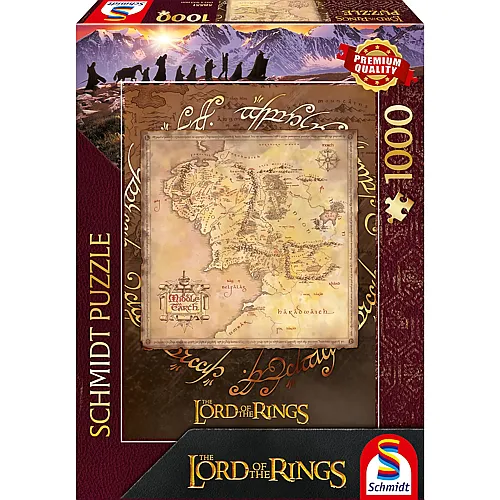 Der Herr der Ringe Mittelerde 1000Teile