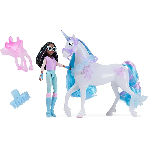 Layla und Einhorn Glacier mit echter M�hne