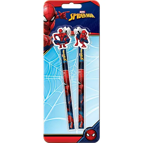 Sombo Spiderman Bleistifte + Topper 2 St�ck