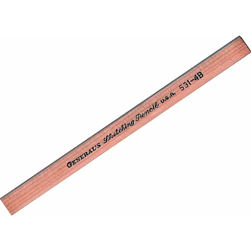 OZ International Crayon DE Charpentier Plat Pour Esquisse Mine Large Tendre 4