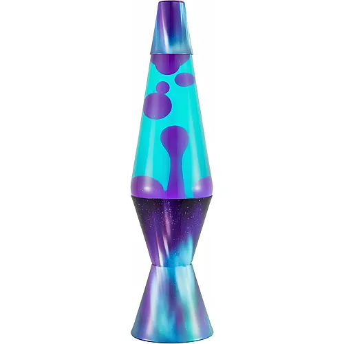 Lampe Aurora Borealis, lila Wachs, blaugr�ne Fl�ssigkeit
