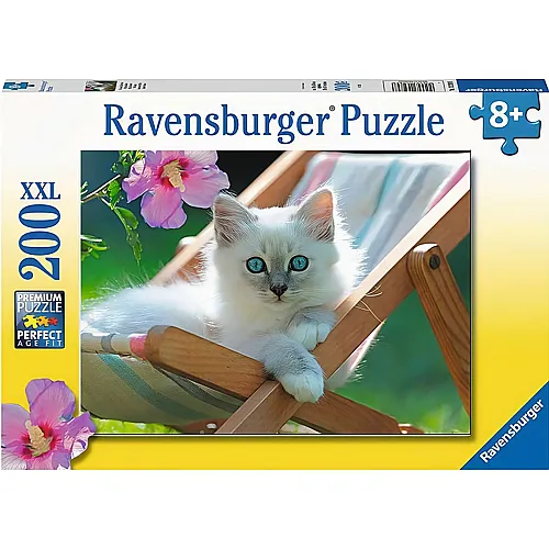 Ravensburger Puzzle Weisses Ktzchen (200XXL)