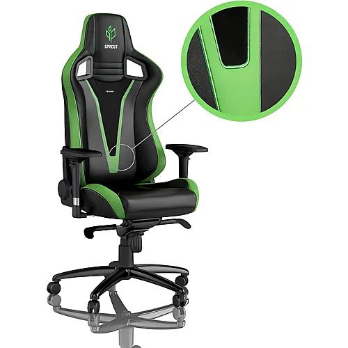 noblechairs Gaming Stuhl Epic Sprout Edition Schwarz/Grn