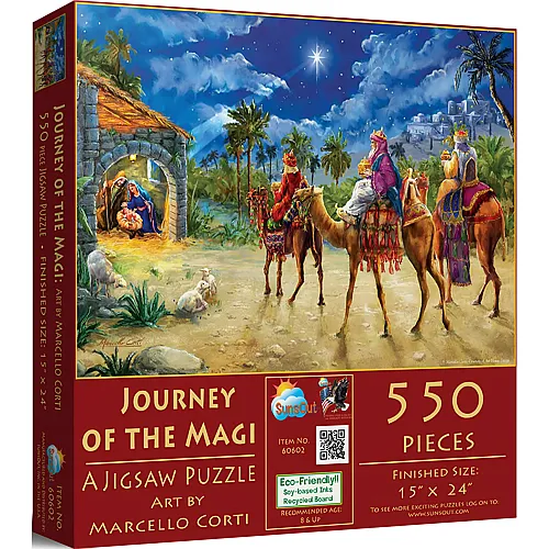 SunsOut Puzzle Marcello Corti Journey of the Magi - 550 Teile