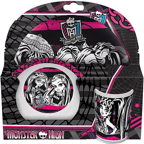 Joytoy Monster High Teller und Becher - 3 Teile