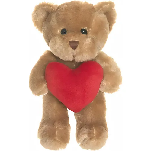 Teddykompaniet Teddy Theo mit Herz Braun - 19 cm