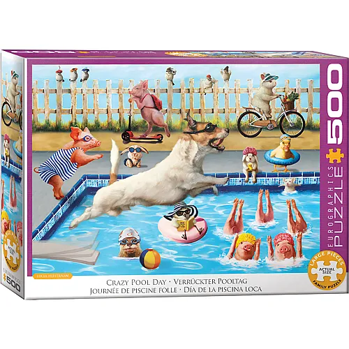 Eurographics Puzzle Lucia Heffer Verr�ckter Pooltag (500Teile)