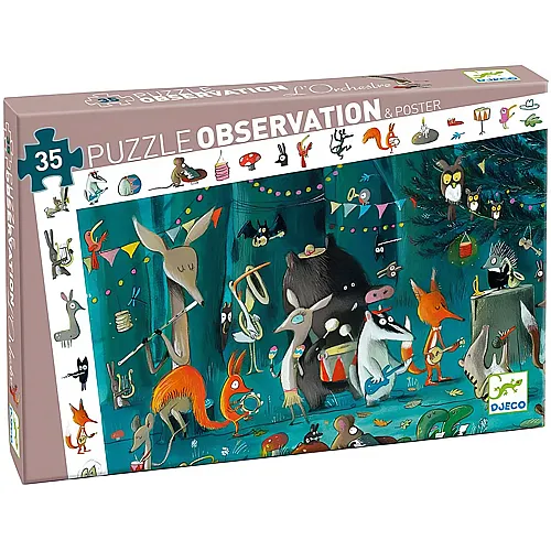 Djeco Puzzle Observation Das Orchester (35Teile)