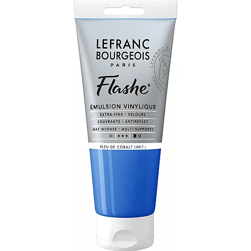 Lefranc Bourgeois Lfb Flashe Acryl 80ml Tube Kobaltblau Farbton