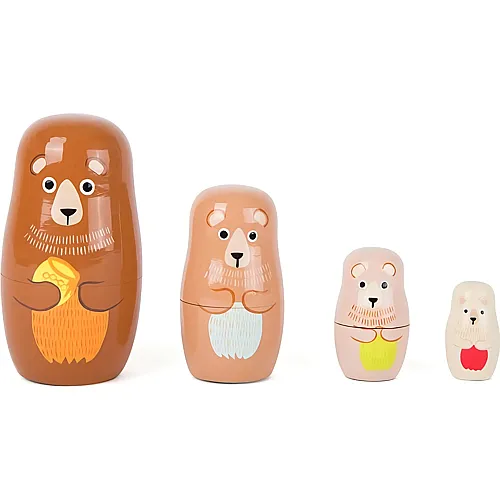 small foot Holz-Matroschka-Puppe B�renfamilie