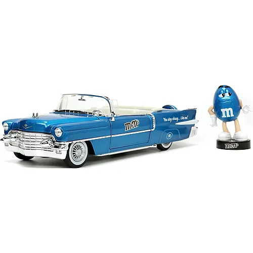 Jada 1:24 M&Ms Blue & 1956 Cadillac Eldorado