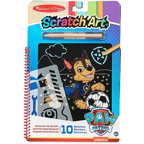 Melissa & Doug Scratch Art Paw Patrol Kratzkunst-Block Chase