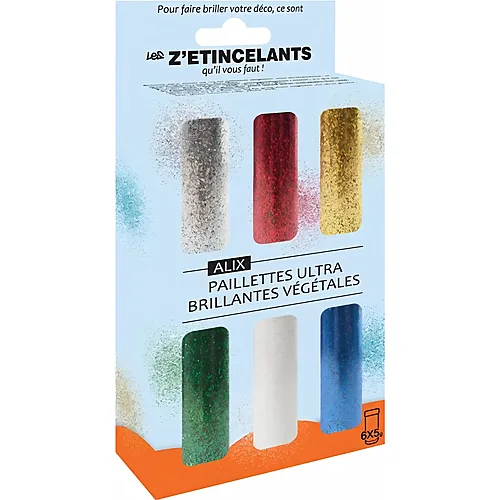 Cleopatre 6 Topfe Pflanzenglitter IN 5G (gold, Silber, Rot, Grun, Blau