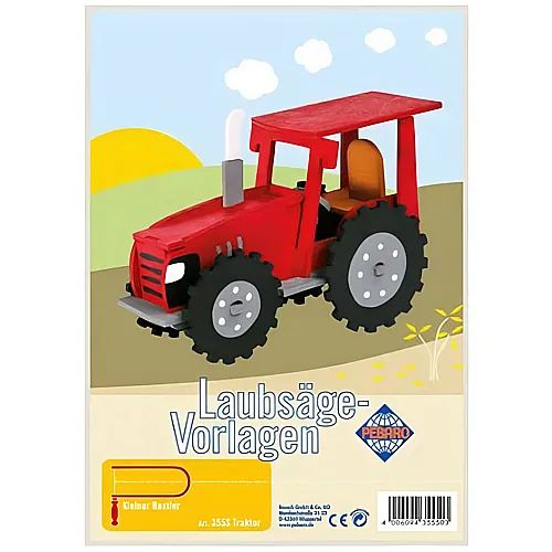 Laubsge-Vorlage Traktor
