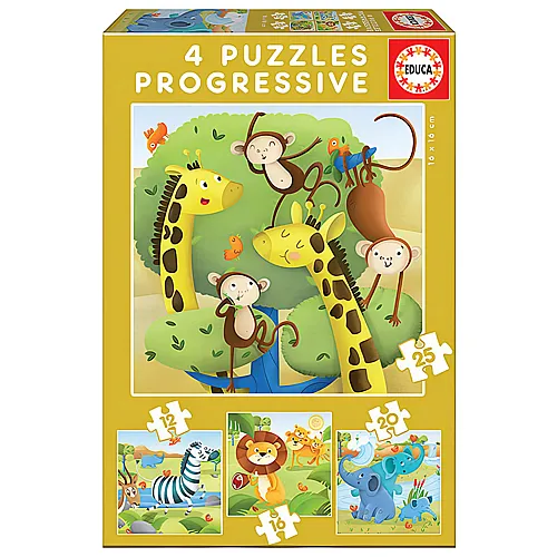 Wild animals 12-25Teile