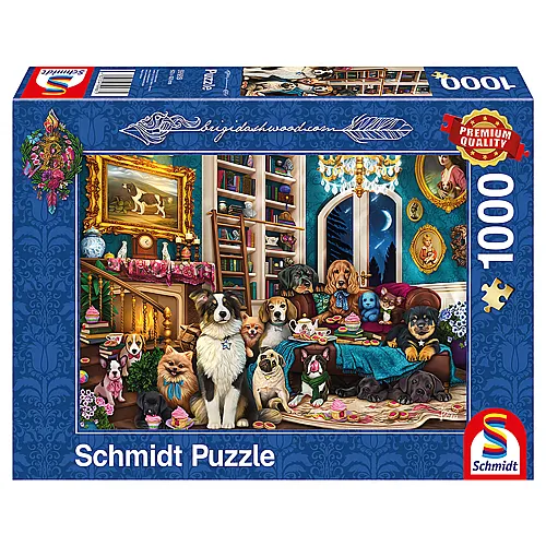 Schmidt Puzzle Brigid Ashwood Party in der Bibliothek (1000Teile)
