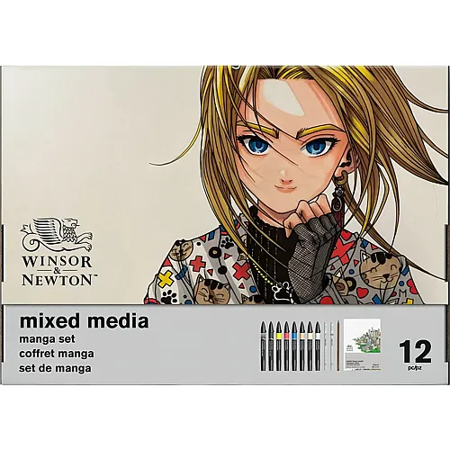 Winsor & Newton W&n Mixed Media Set - Manga