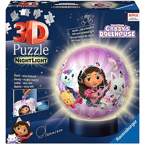 Puzzleball Nachtlicht Gabby's Dollhouse 72Teile