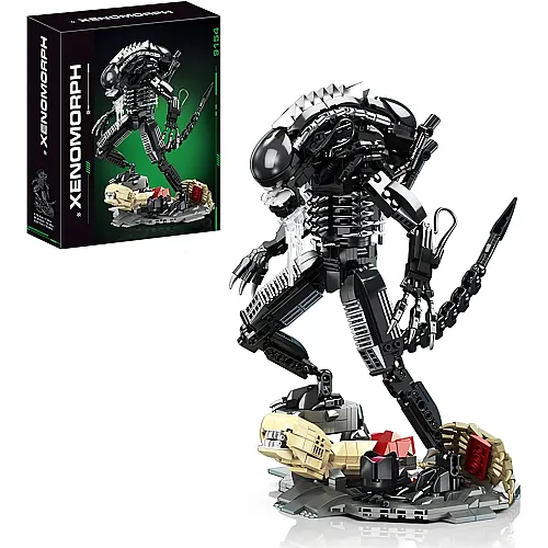 Brigamo Bausteine Alien Xenomorph inkl. Facehugger, 882 Klemmbausteine