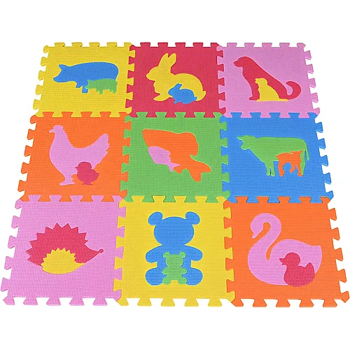 Knorrtoys Animal Puzzle Mat - 9 Pieces