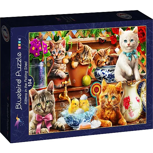 Bluebird Puzzle K�tzchen im Gew�chshaus - 104 Teile