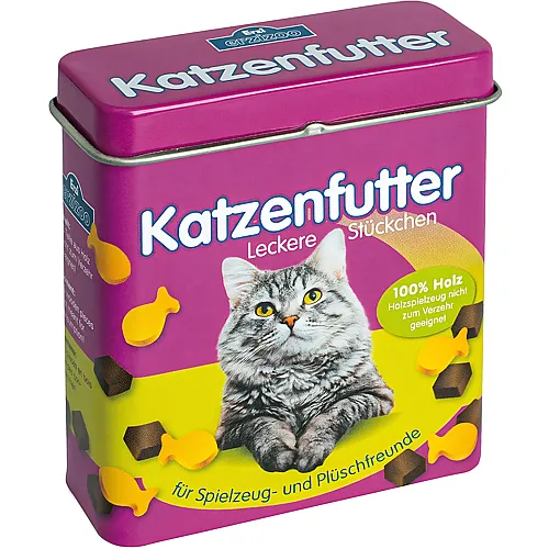 Erzi Katzenfutter aus Holz in der Dose