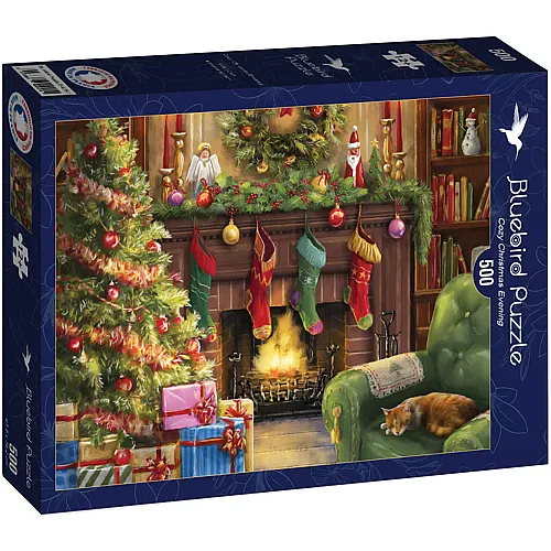 Bluebird Puzzle Ali Corti Cozy Christmas Evening (500Teile)