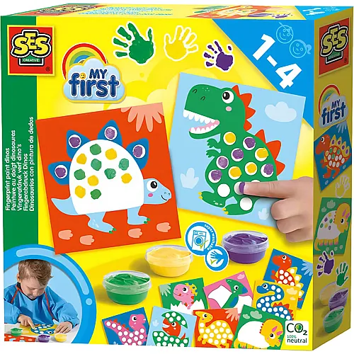 Fingerabdruckfarbe Dinos