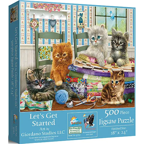SunsOut Puzzle Giordano Studios Let's Get Started (500Teile)