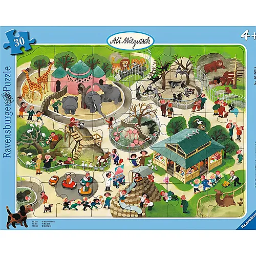 Ravensburger Puzzle Ali Mitgutsch: Im Zoo (30Teile)