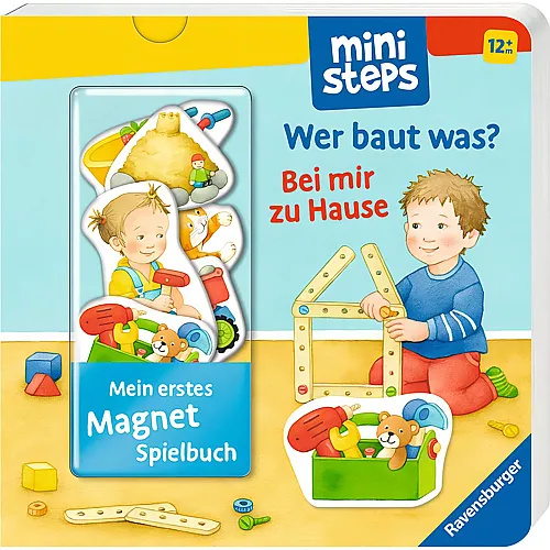 Mein erstes Magnetbuch: Wer baut was Bei mir zu Hause