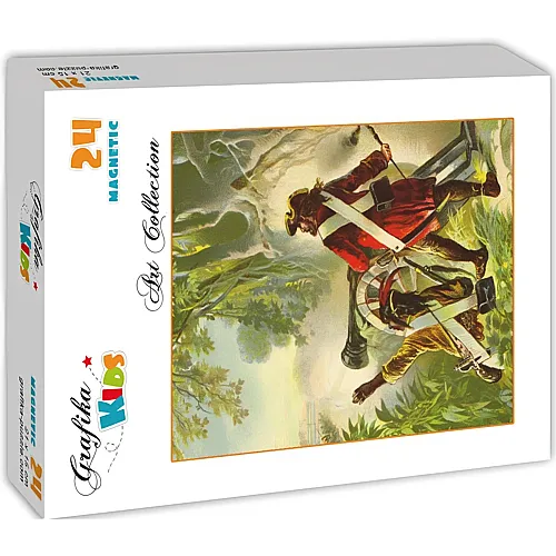 Grafika Puzzle Art Collection Carl Offterdinger Grafika Kids Magnetische Teile - Robinson Crusoe - 24 Teile