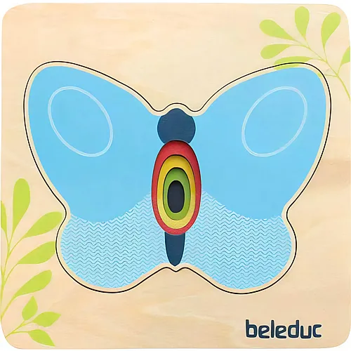 Beleduc Lagen-Puzzle Kleiner Schmetterling