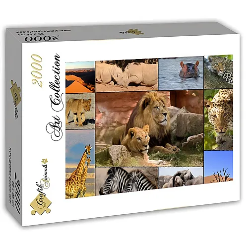 Grafika Puzzle Art Collection Collage - Wildlife - 2000 Teile