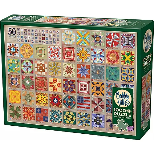 50 States-Quiltbl�cke 1000Teile