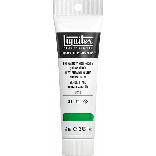 Liquitex Lqx Prof. Heavy Body Acrylfarbe 59ml Tube Phthalogr�n (gelbt