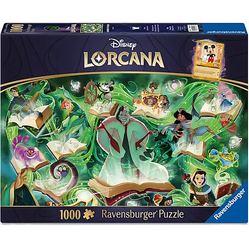 Disney Lorcana - Glimmers of The Realm: Emerald - 1000 Teile