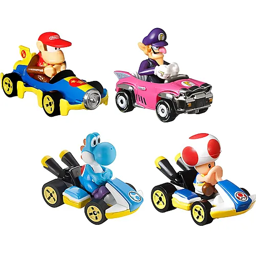 Hot Wheels Super Mario Die-Cast 4er-Pack #3 (1:64)