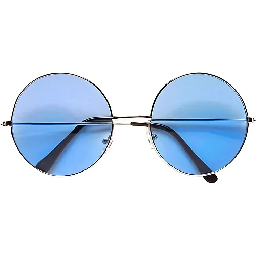 Brille 70er Jahre mit blauen Glsern