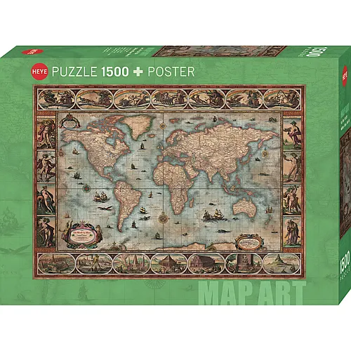 Willem Blaeu World 1500Teile