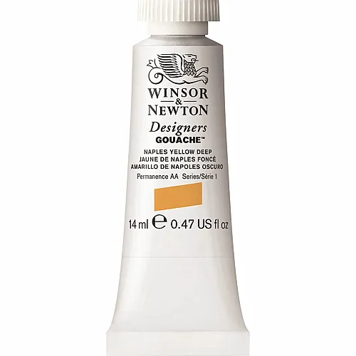Winsor & Newton W&n Designers Gouache 14ml Tube Neapelgelfb Dunkel