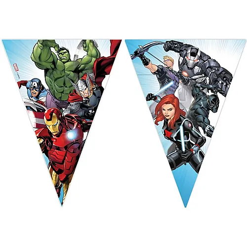 Guirlande de fanions Avengers Infinity avec 9 fanions - 2,3 m