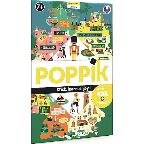 Poppik Sticker Lernposter Deutschland