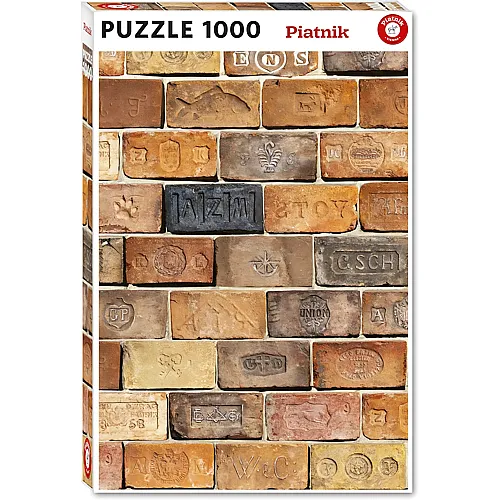 Piatnik Puzzle Ziegel / Bricks - 1000 Teile
