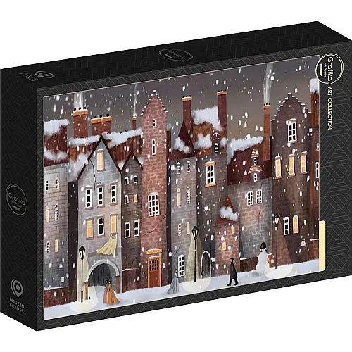 Grafika Puzzle Art Collection Die Stadt unterm Schnee - 1000 Teile