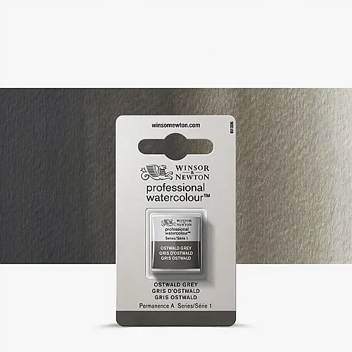 Winsor & Newton Professional Water Colour Aquarellfarbe Ostwald Grey - 1/2 Napf