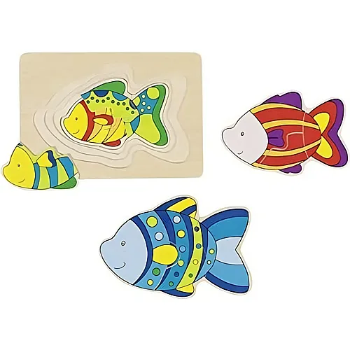 Goki Schichtenpuzzle Fisch (11Teile)